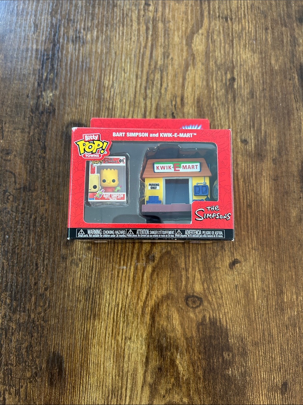 Funko Bitty Pop! The Simpsons Bart Simpson & Kwik-E-Mart Set - Red/Yellow/Blue